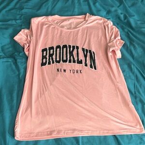 Brooklyn Graphic Tee - Pink Women’s Top